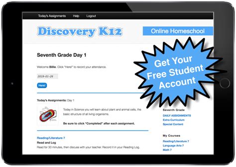 Discovery k 12 - Discovery K12 Online Homeschool. ACCESS Free E-Books in the DiscoveryK12.com Online Homeschool Library – Reading classic literature is part of Discovery K12’s daily curriculum across all grade levels. Read for 30 to 60 minutes each day, and log your activity in the Reading Log. Get your free student account …